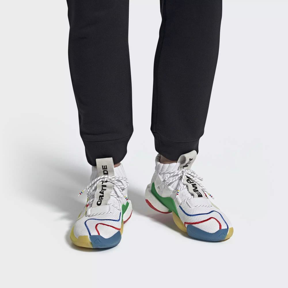 Adidas Pharrell Williams Crazy BYW LVL X Tenis Blancos Para Mujer (MX-21988)